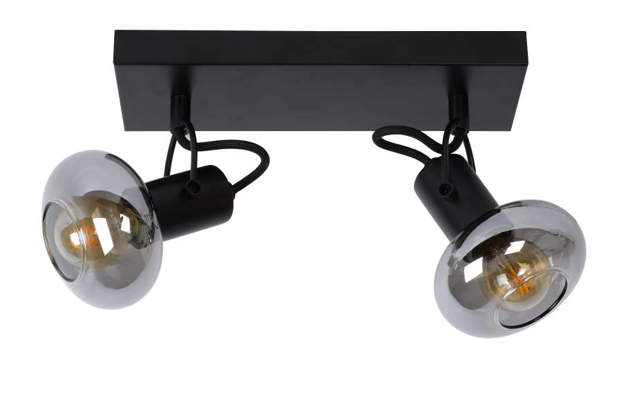 Lucide MADEE - Ceiling spotlight - 2xE14 - Black - off